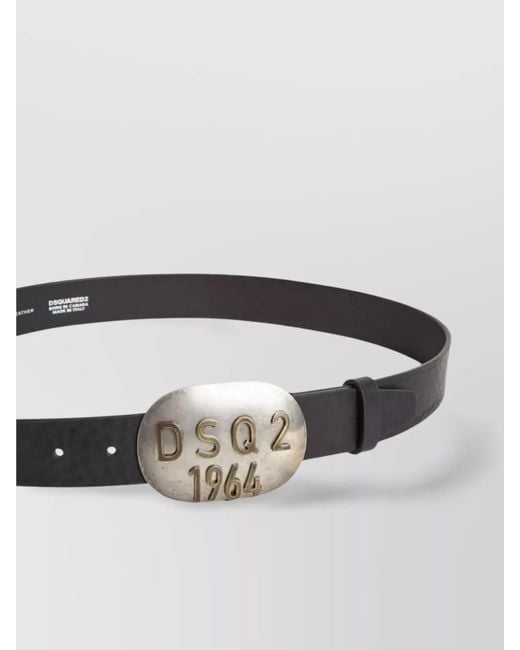 DSquared² Multicolor Logo-Plaque Belt for men