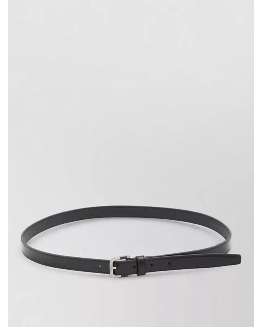 Saint Laurent Gray Calfskin Belt for men