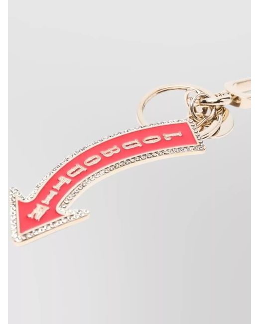 Christian Louboutin White Brass Arrow Keyring