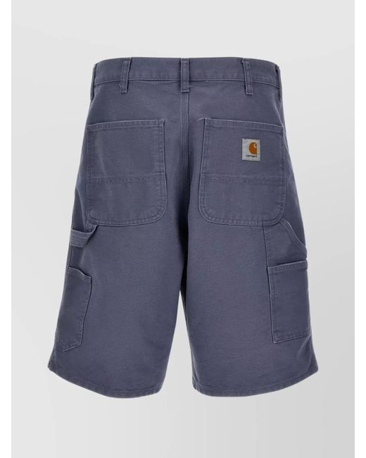 Carhartt Blue Organic Cotton Cargo Shorts for men