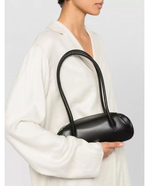 Yuzefi Black Mini Leather Shoulder Bag