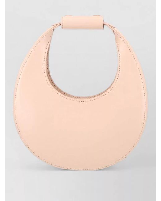 Staud Gray Moon Mini Leather Shoulder Bag