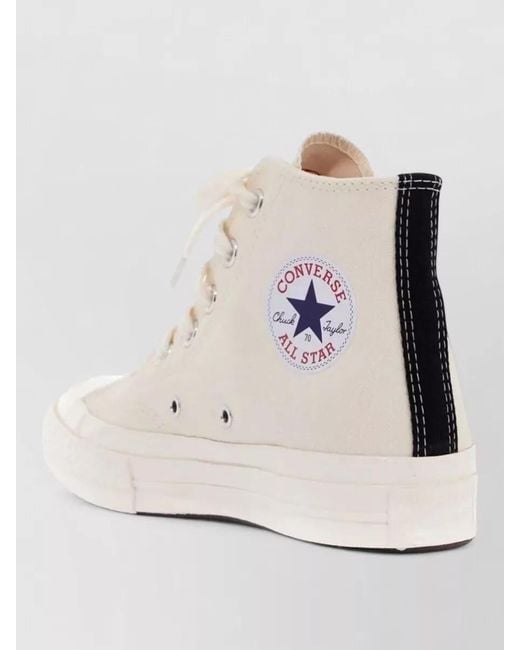 COMME DES GARÇONS PLAY Natural Chuck Taylor 70 Small Heart High Top