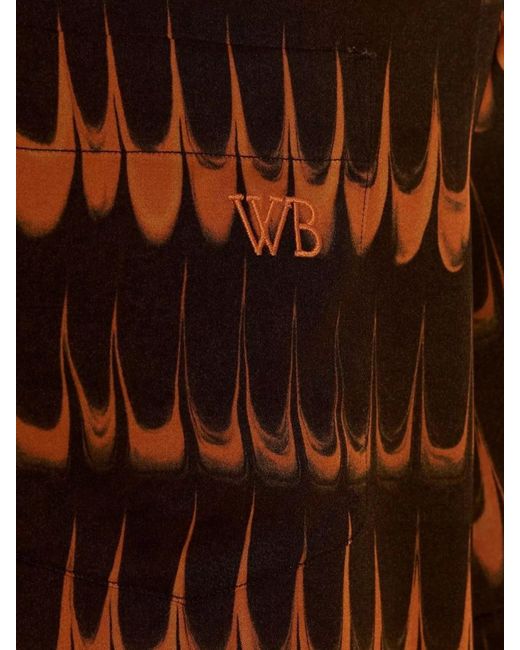 Wales Bonner Brown Viscose Bowling Shirt for men
