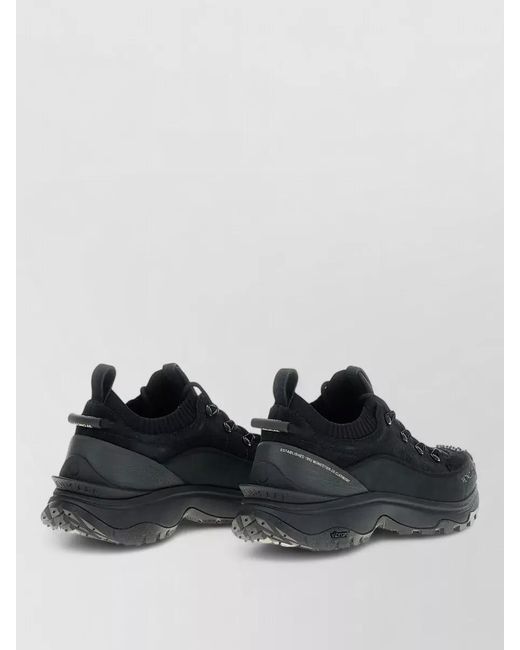 Moncler Black Trailgrip Lite3 Suede Nubuck Mesh Sneaker for men