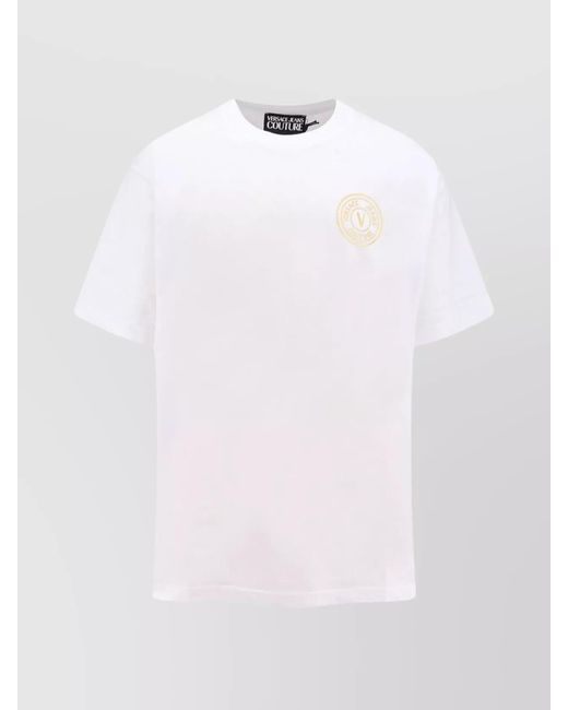 Versace Jeans Couture White Logo T-Shirt for men