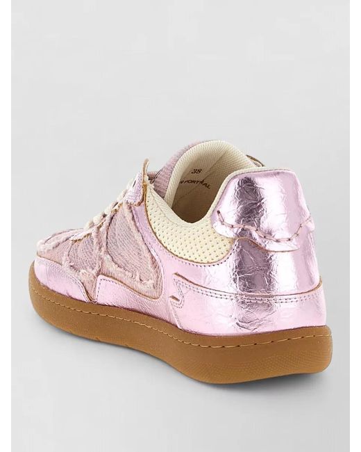 Ganni Pink Low-Top Sneakers
