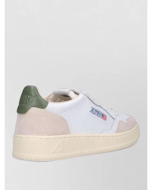 Autry Natural Low Top Sneakers Contrast Heel Tab for men