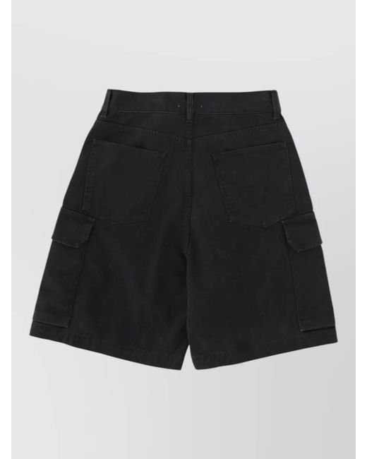 J.W. Anderson Black Tailored Shorts Belt Loops And Pockets for men