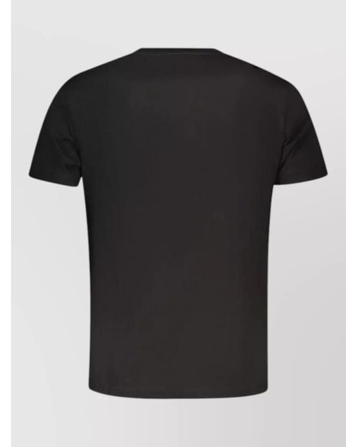 Tommy Hilfiger Black Graphic Print Cotton Short-Sleeve T-Shirt for men