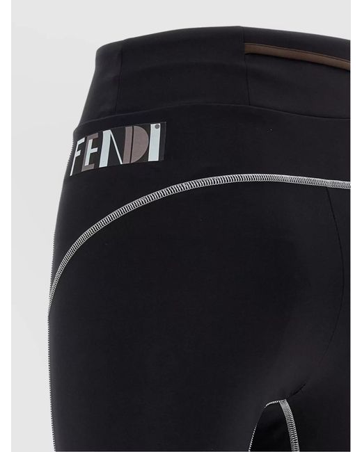Fendi Blue Color Block Leggings