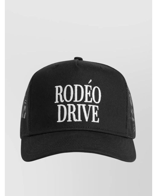 1989 STUDIO Black Rodeo Trucker Cap Brim Curved for men