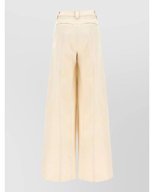 Thelatest Natural Tailored Wide Leg Pants Belt Loops