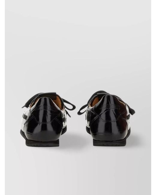 Jacquemus Black Leather Loafers
