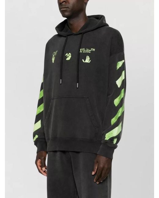 Off-White c/o Virgil Abloh Black Cotton Hoodie for men