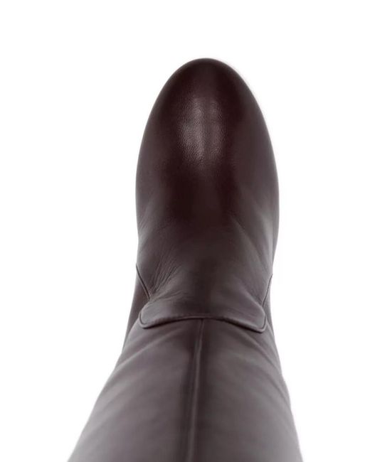 Stuart Weitzman Brown Leather Over-The-Knee Boots