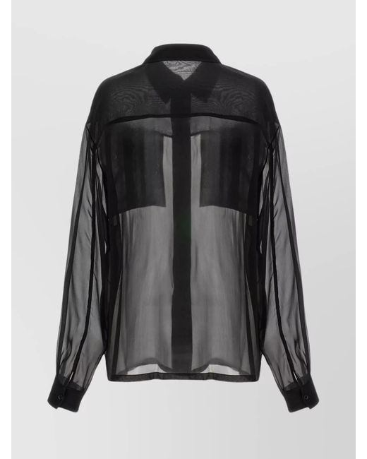 Saint Laurent Black Silk Shirt