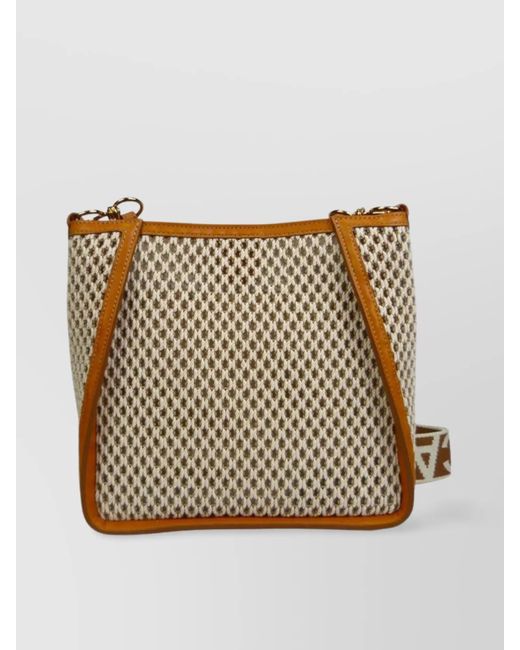 Stella McCartney Natural Shoulder Bag Cotton Blend Shoulder Bag
