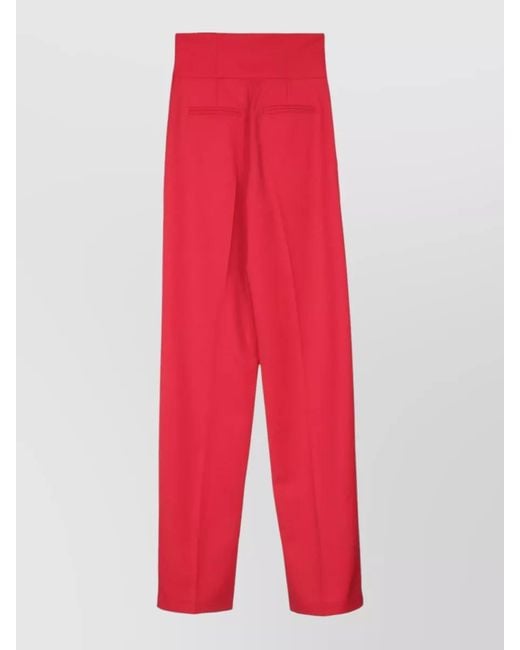 Elisabetta Franchi High Waist Tailored Wide Leg Pants