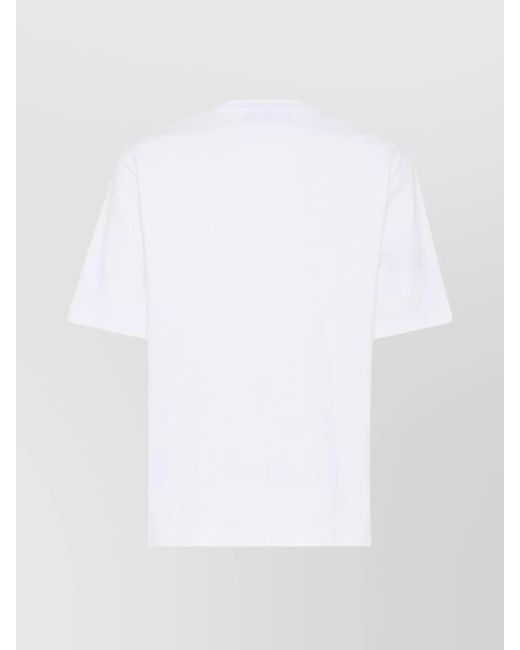 DSquared² White Cotton Logo Print Graphic Print Crew Neck Short Sleeve T-Shirt for men