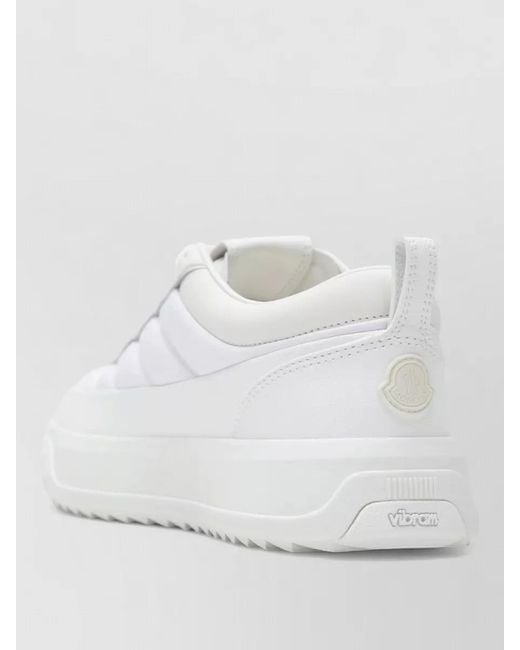 Moncler White Low-Top Sneakers for men