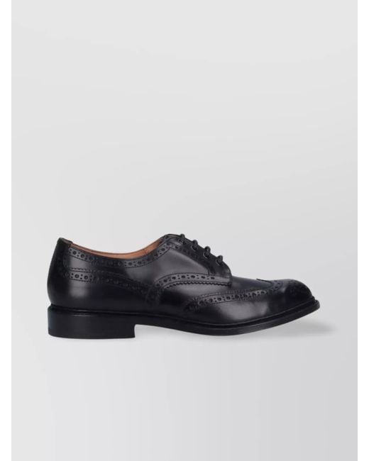 Tricker's Black Leather Brogues for men