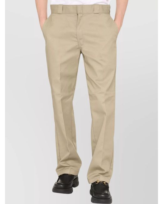 Dickies Natural Cotton Blend Trousers for men