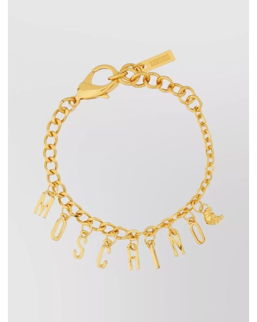 Moschino Metallic Logo Bracelet