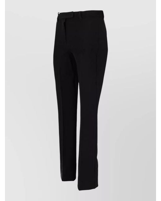 Max Mara Black Long Pants Back And Side Pockets