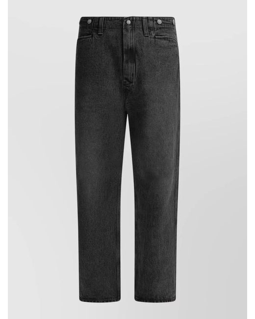 Needles Black Denim Straight-Leg Jeans for men
