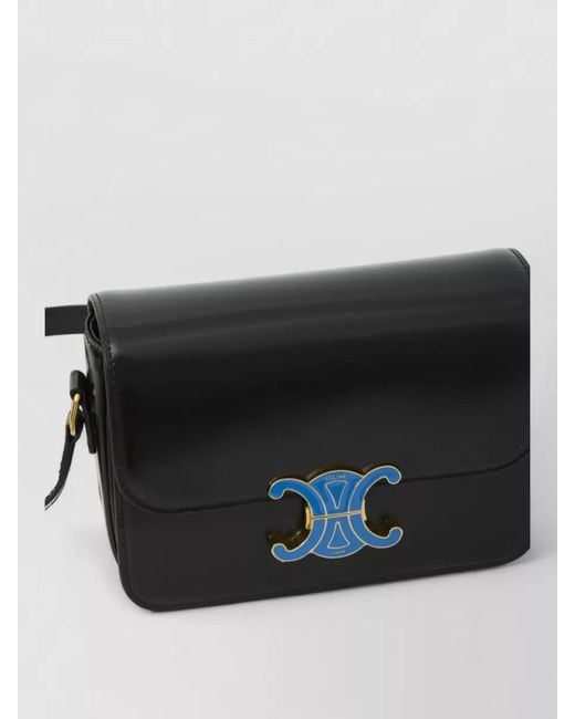 Céline Black Calfskin Shoulder Bag