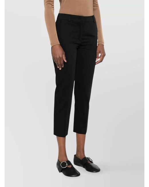 Max Mara Black Cropped Trousers