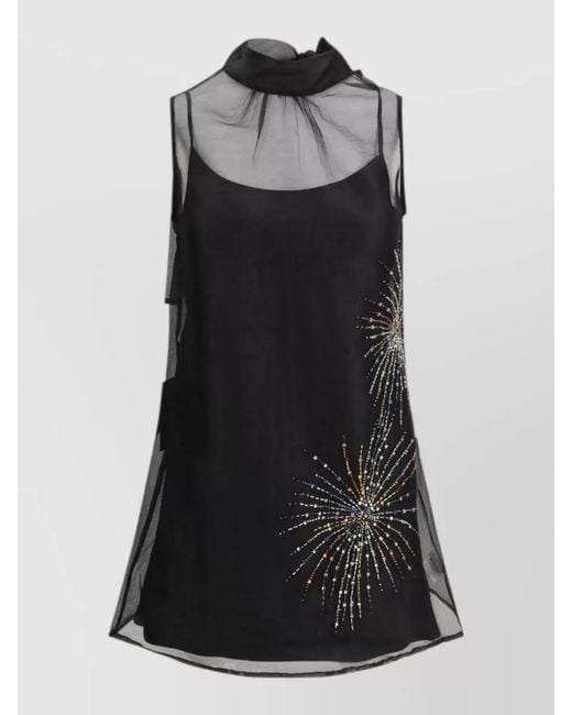 Staud Black Polyester Dress