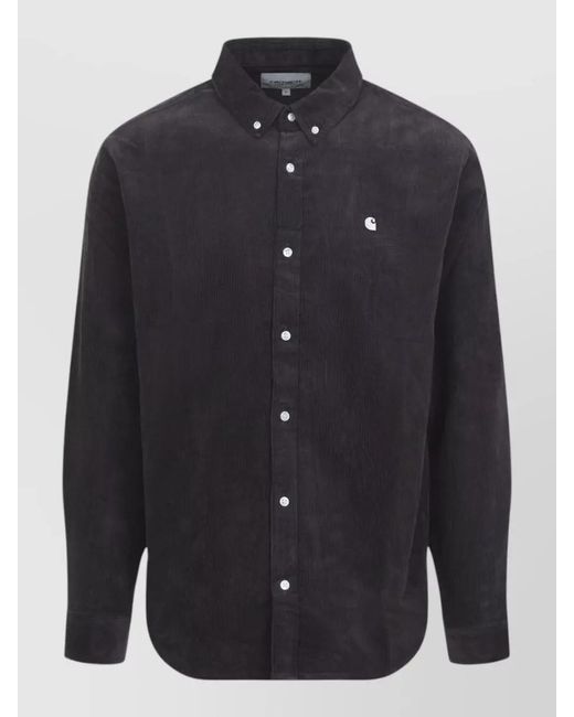 Carhartt Blue Madison Fine Cord Shirt for men