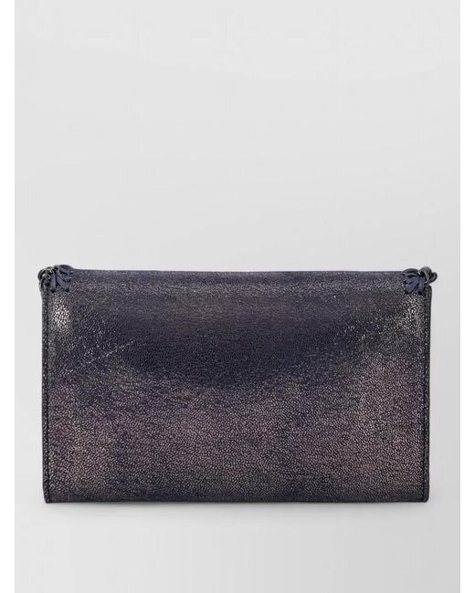 Stella McCartney Gray Falabella Mini Chain Crossbody Wallet Bag
