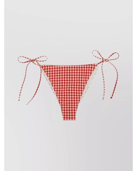 Mc2 Saint Barth Red Marielle Bikini Bottoms