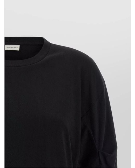 Dries Van Noten Blue Cotton T-Shirt