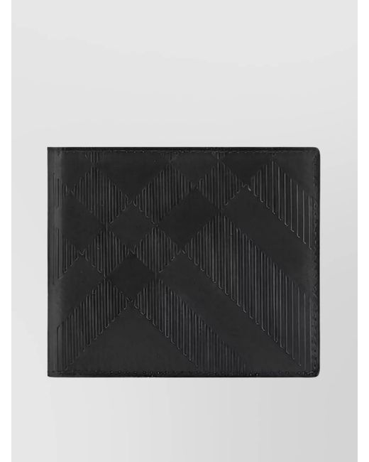 Burberry Black Leather Bifold Wallet for men
