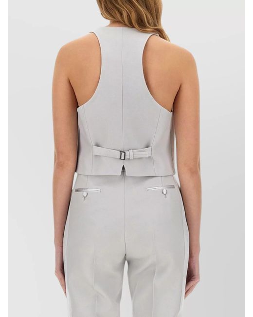 Tom Ford White Silk Wool Regular-Fit Vest
