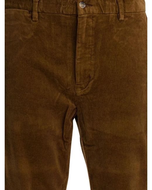 Polo Ralph Lauren Brown Cotton Straight-Leg Trousers for men