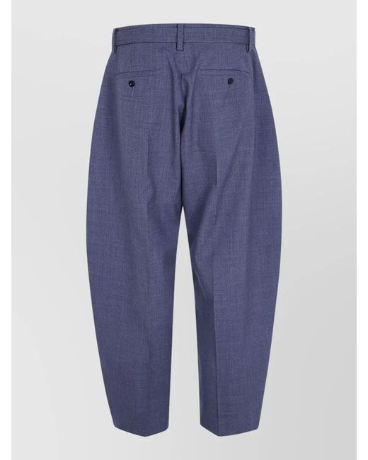 Sacai Blue Tailored Pants Belt Loops And Pockets for men