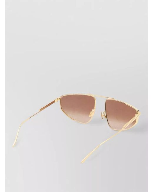 Bottega Veneta Multicolor Metal Aviator Sunglasses