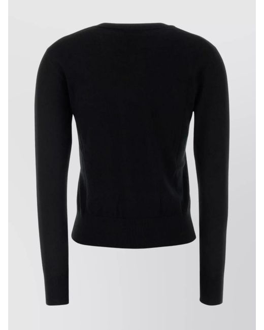 Calvin Klein Blue Wool Blend Round Neck Jumper