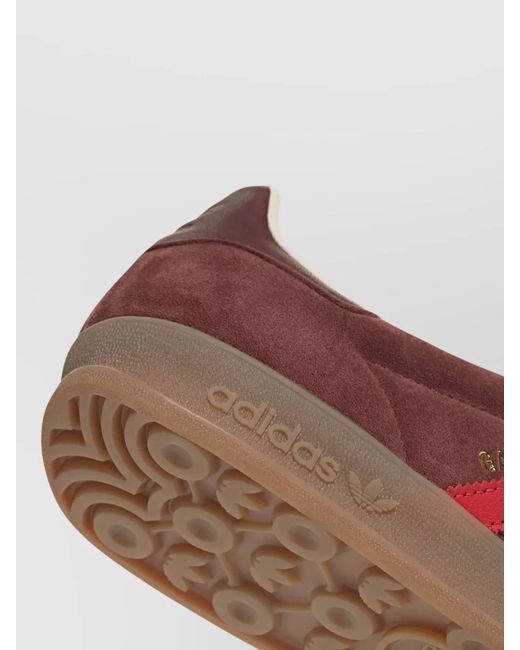Adidas Red Suede Low-Top Sneakers for men