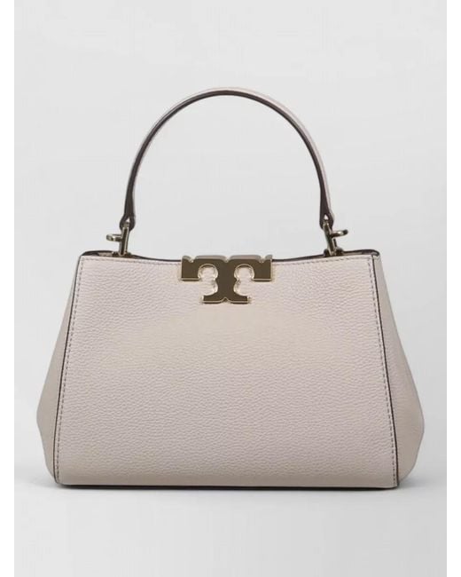 Tory Burch Gray Shoulder Bag Detachable Strap Top Handle