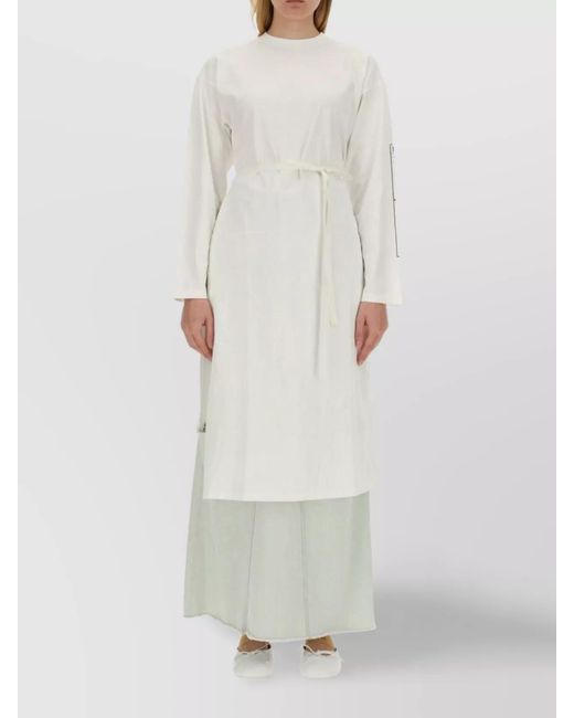 MM6 by Maison Margiela White Cotton T-Shirt