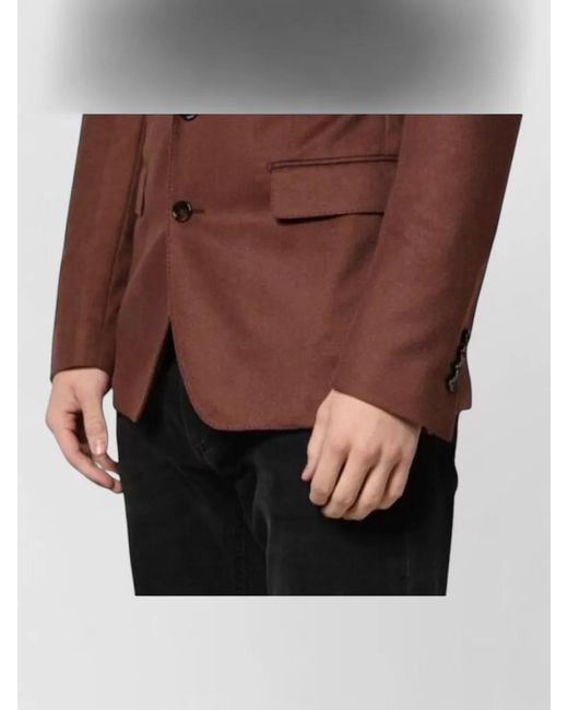 Dolce & Gabbana Brown Cashmere Single-Breasted Blazer for men