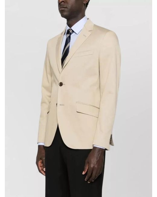 Etro Natural Roma Single Breasted Cotton Tailored Blazer for men