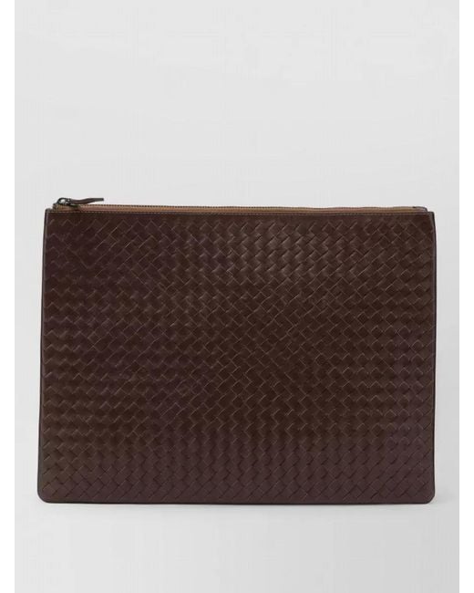 Dragon Diffusion Brown Buffalo Leather Clutch Bag