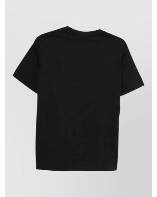 Emporio Armani Black Cotton Crew Neck Short Sleeve T-Shirt for men